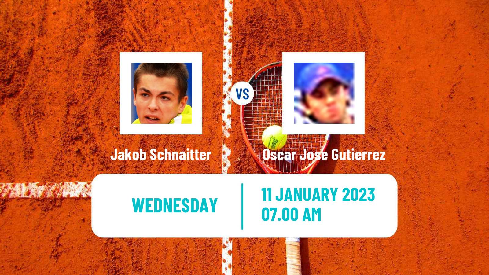Tennis ITF Tournaments Jakob Schnaitter - Oscar Jose Gutierrez