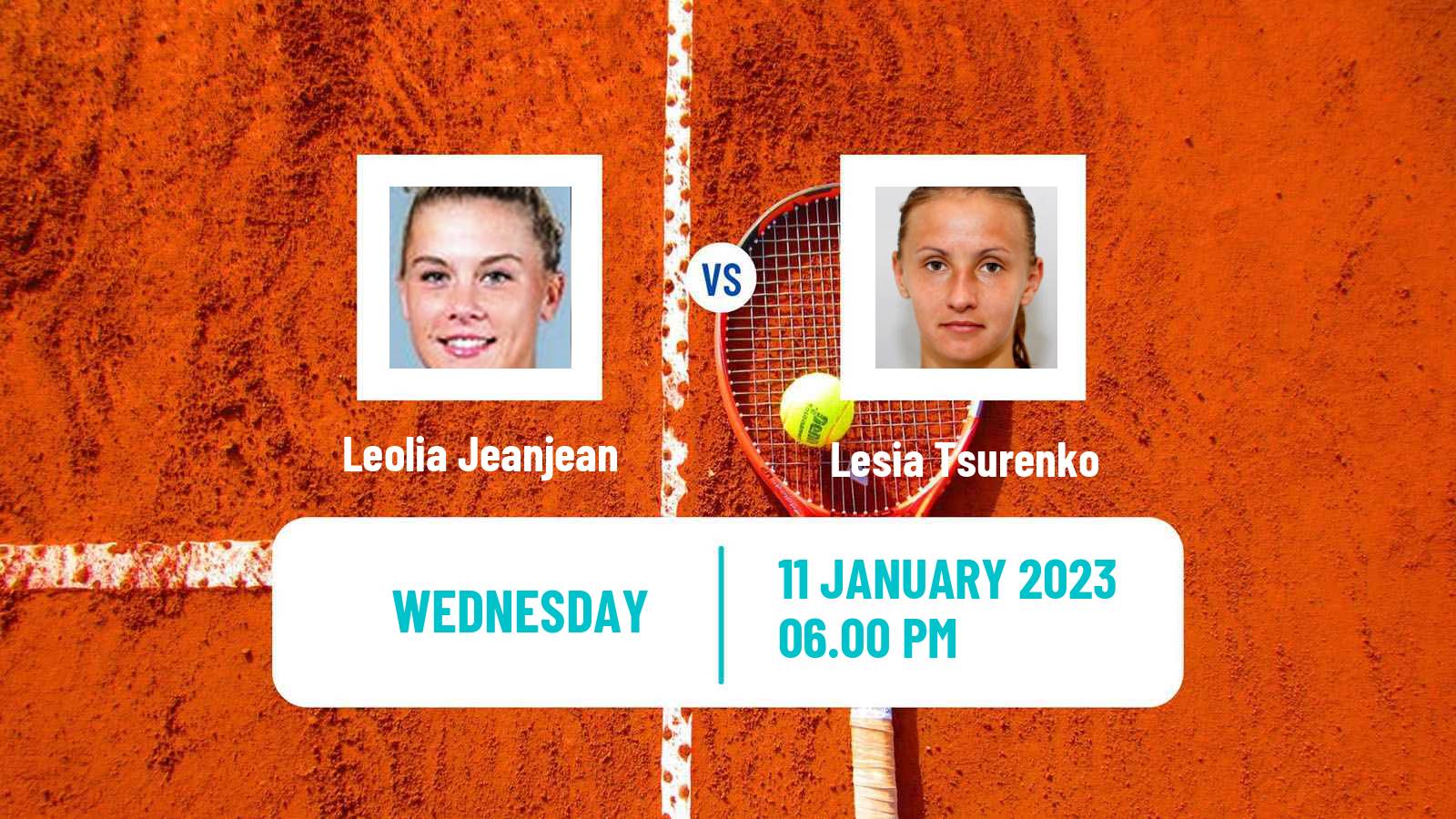 Tennis WTA Australian Open Leolia Jeanjean - Lesia Tsurenko