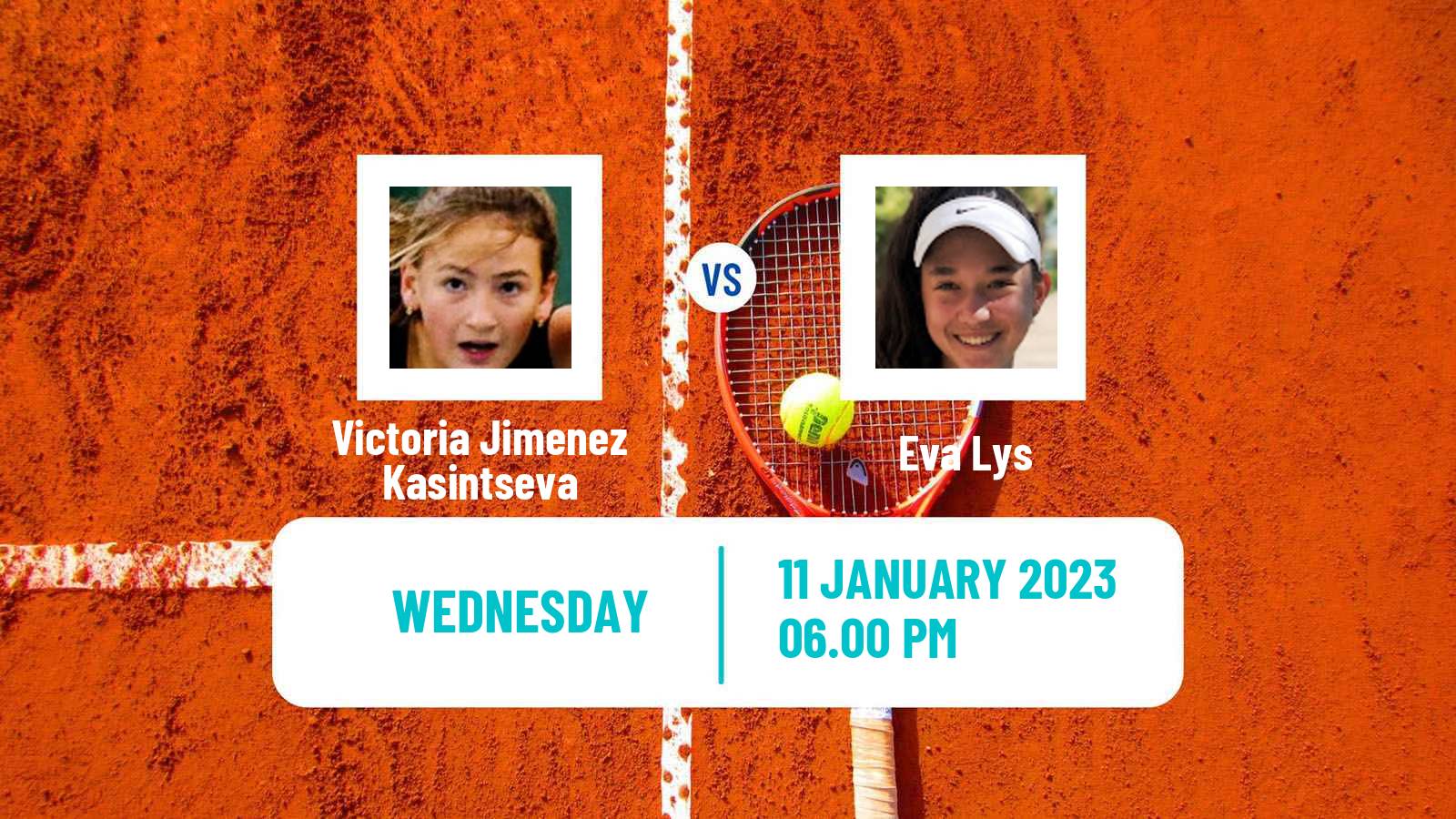 Tennis WTA Australian Open Victoria Jimenez Kasintseva - Eva Lys