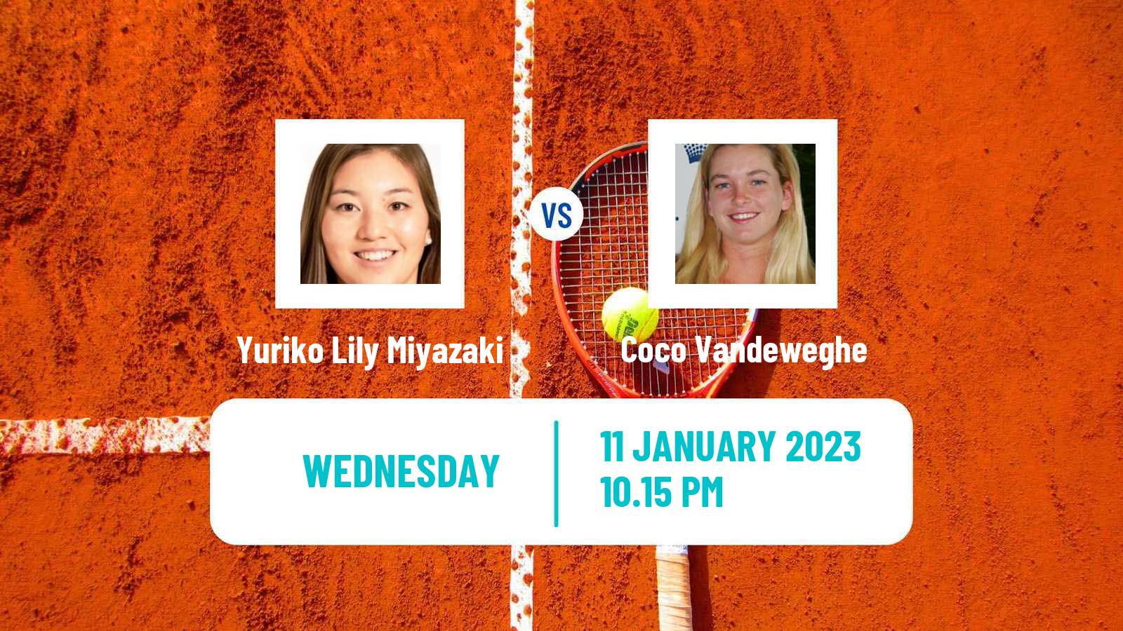 Tennis WTA Australian Open Yuriko Lily Miyazaki - Coco Vandeweghe