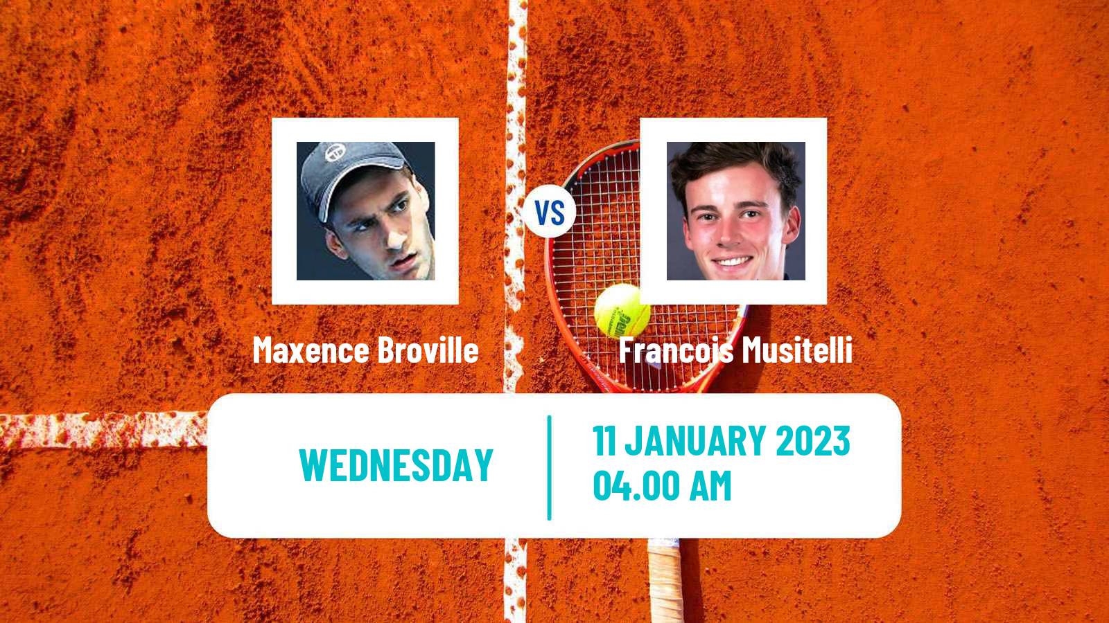 Tennis ITF Tournaments Maxence Broville - Francois Musitelli