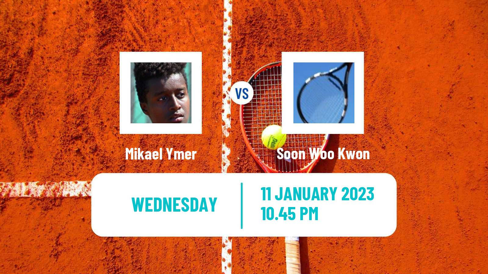 Tennis ATP Adelaide 2 Mikael Ymer - Soon Woo Kwon
