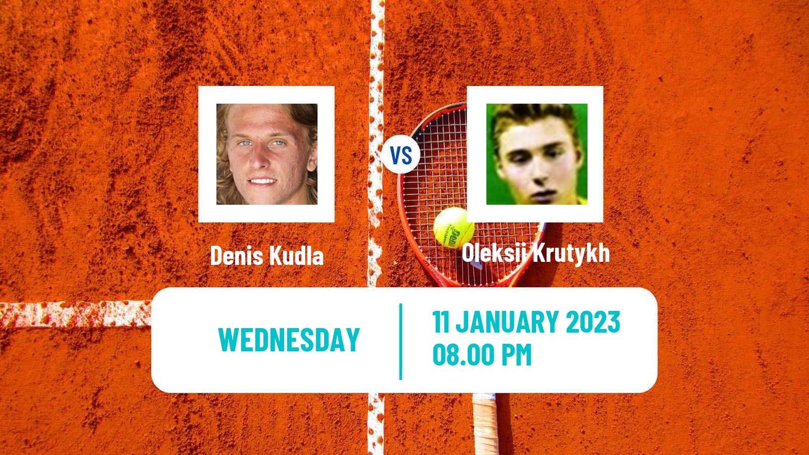 Tennis ATP Australian Open Denis Kudla - Oleksii Krutykh