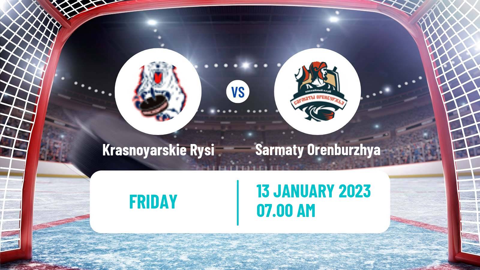 Hockey MHL Krasnoyarskie Rysi - Sarmaty Orenburzhya