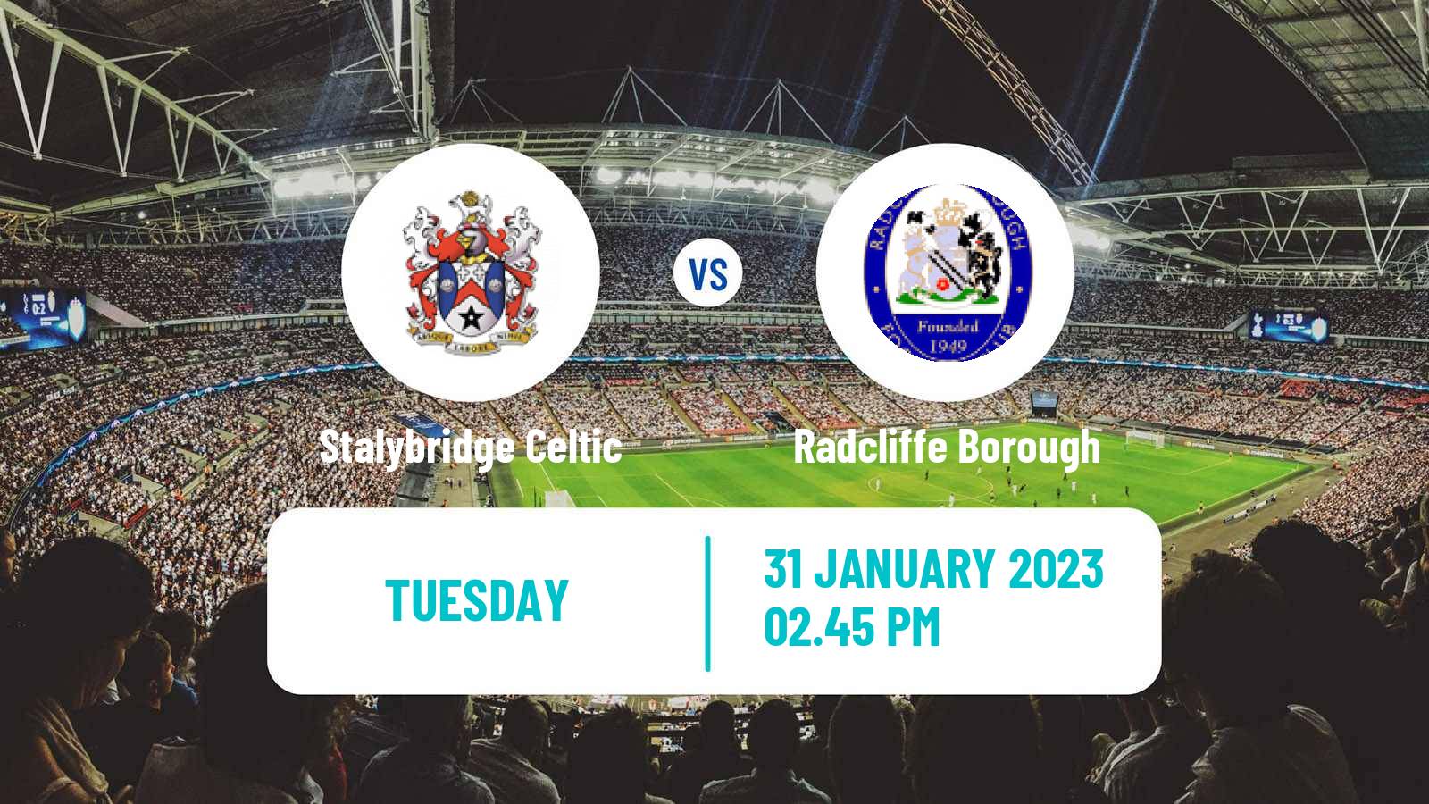 Soccer English NPL Premier Division Stalybridge Celtic - Radcliffe Borough
