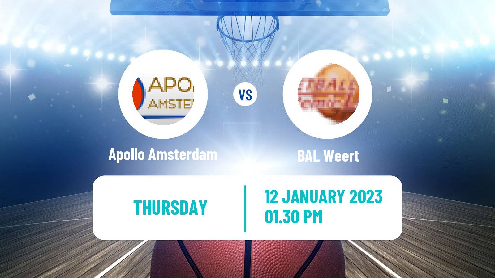 Basketball BNXT League Apollo Amsterdam - BAL Weert