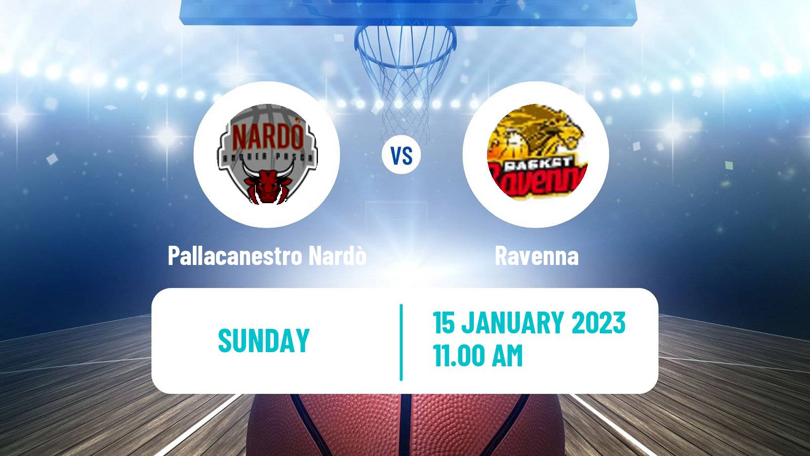 Basketball Italian Serie A2 Basketball Pallacanestro Nardò - Ravenna