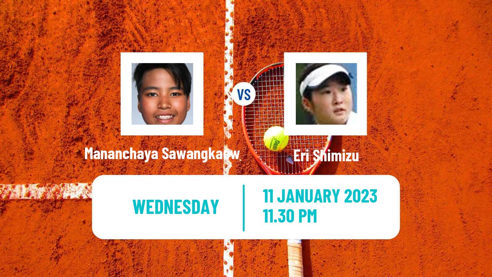 Tennis ITF Tournaments Mananchaya Sawangkaew - Eri Shimizu