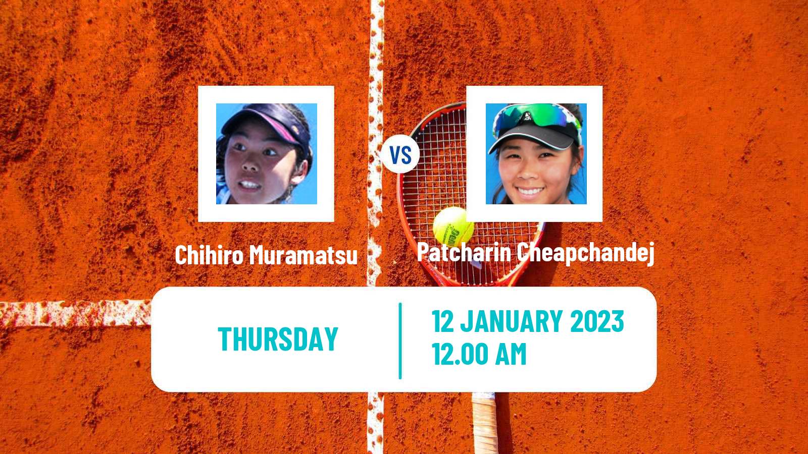 Tennis ITF Tournaments Chihiro Muramatsu - Patcharin Cheapchandej