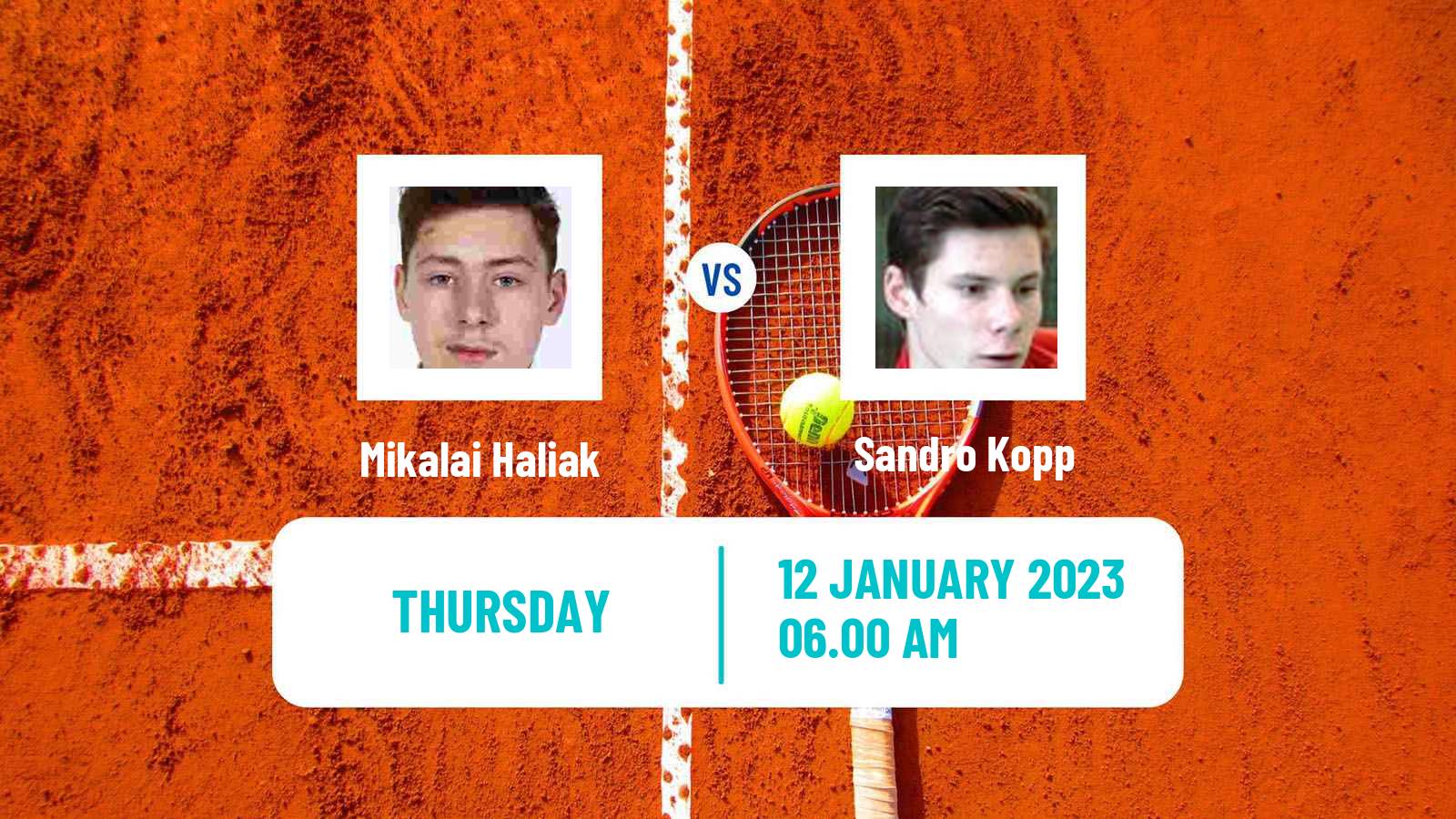 Tennis ITF Tournaments Mikalai Haliak - Sandro Kopp