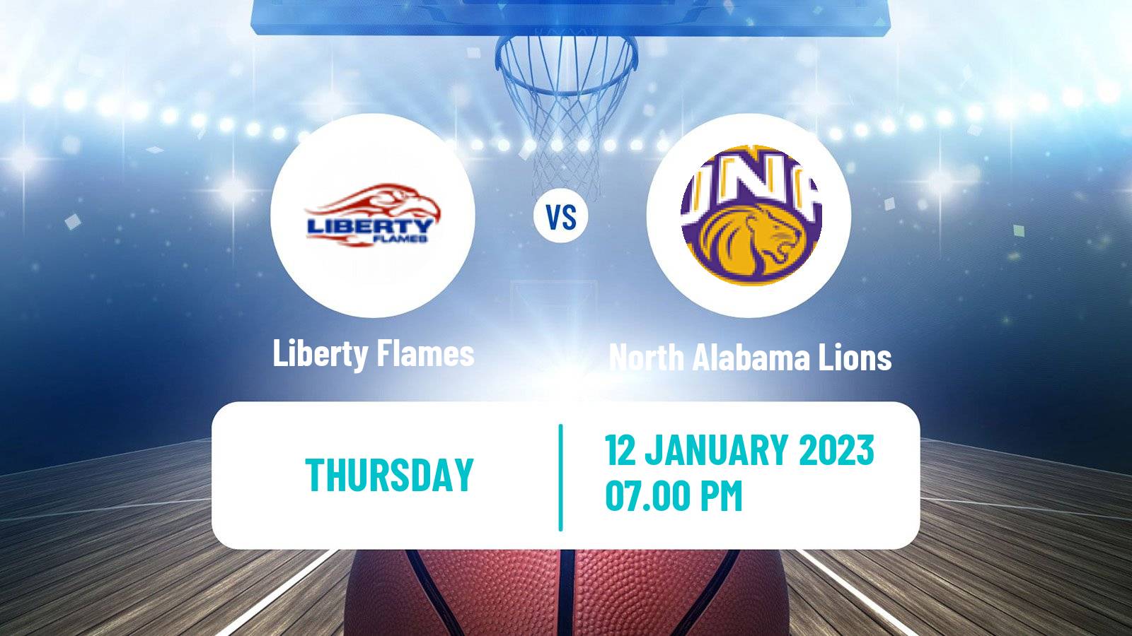 Basketball NCAA College Basketball Liberty Flames - North Alabama Lions