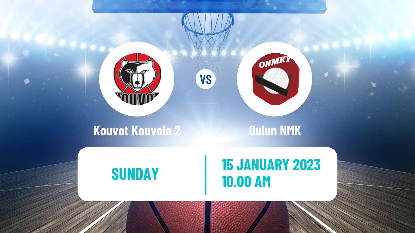 Basketball Finnish I Divisioona A Basketball Kouvot Kouvola 2 - Oulun NMK