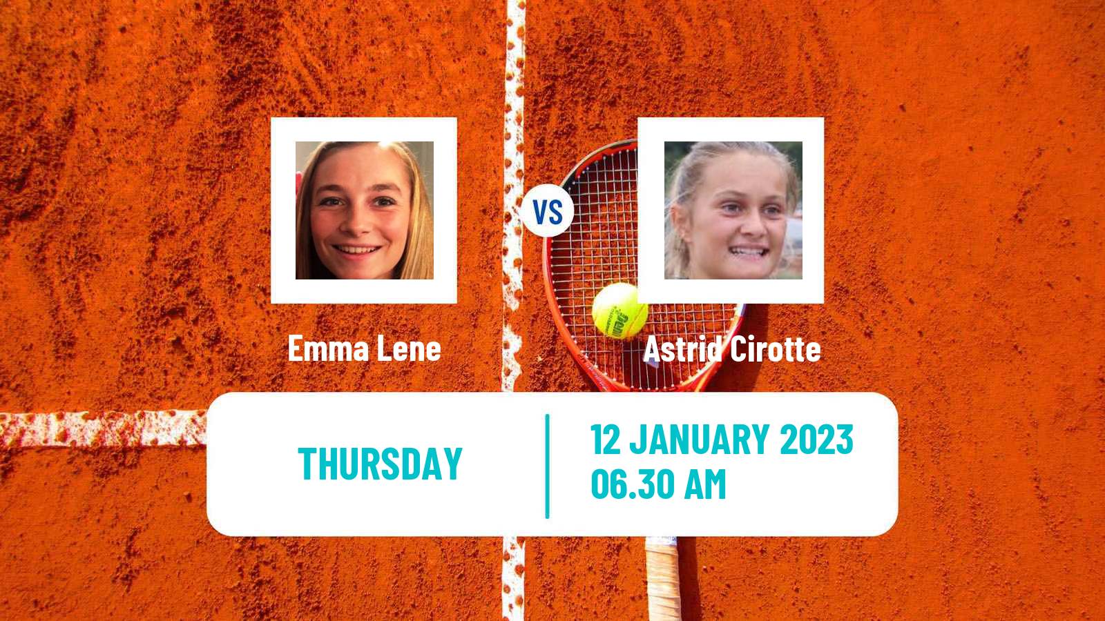 Tennis ITF Tournaments Emma Lene - Astrid Cirotte