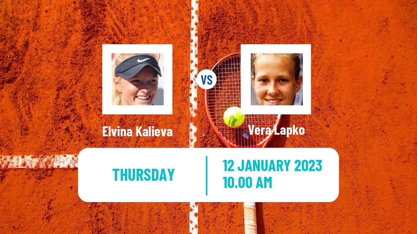 Tennis ITF Tournaments Elvina Kalieva - Vera Lapko