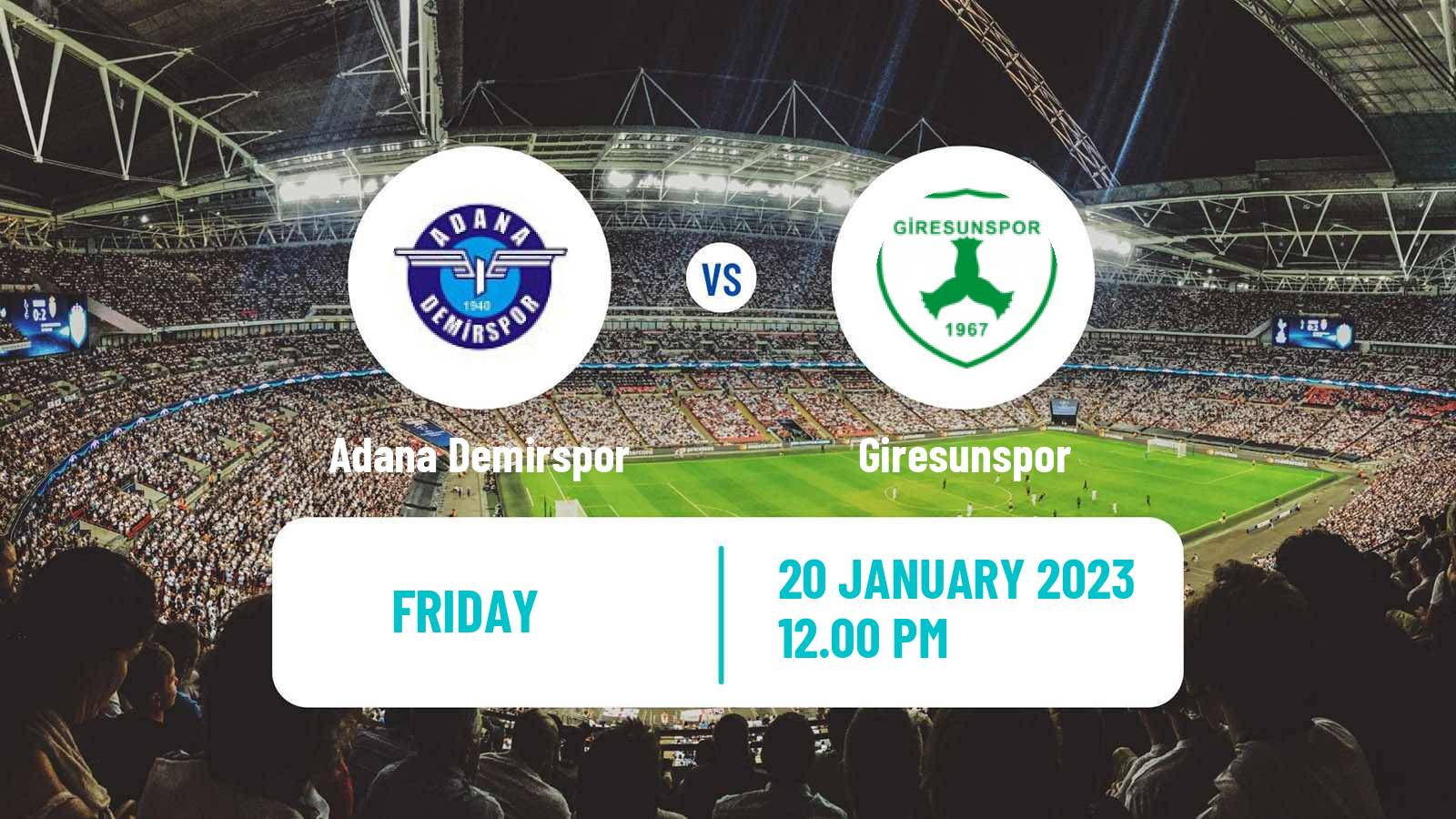 Soccer Turkish Super League Adana Demirspor - Giresunspor