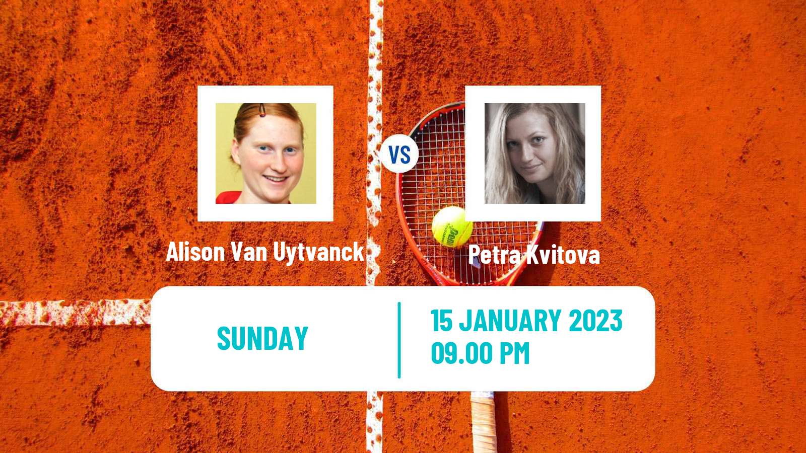 Tennis WTA Australian Open Alison Van Uytvanck - Petra Kvitova