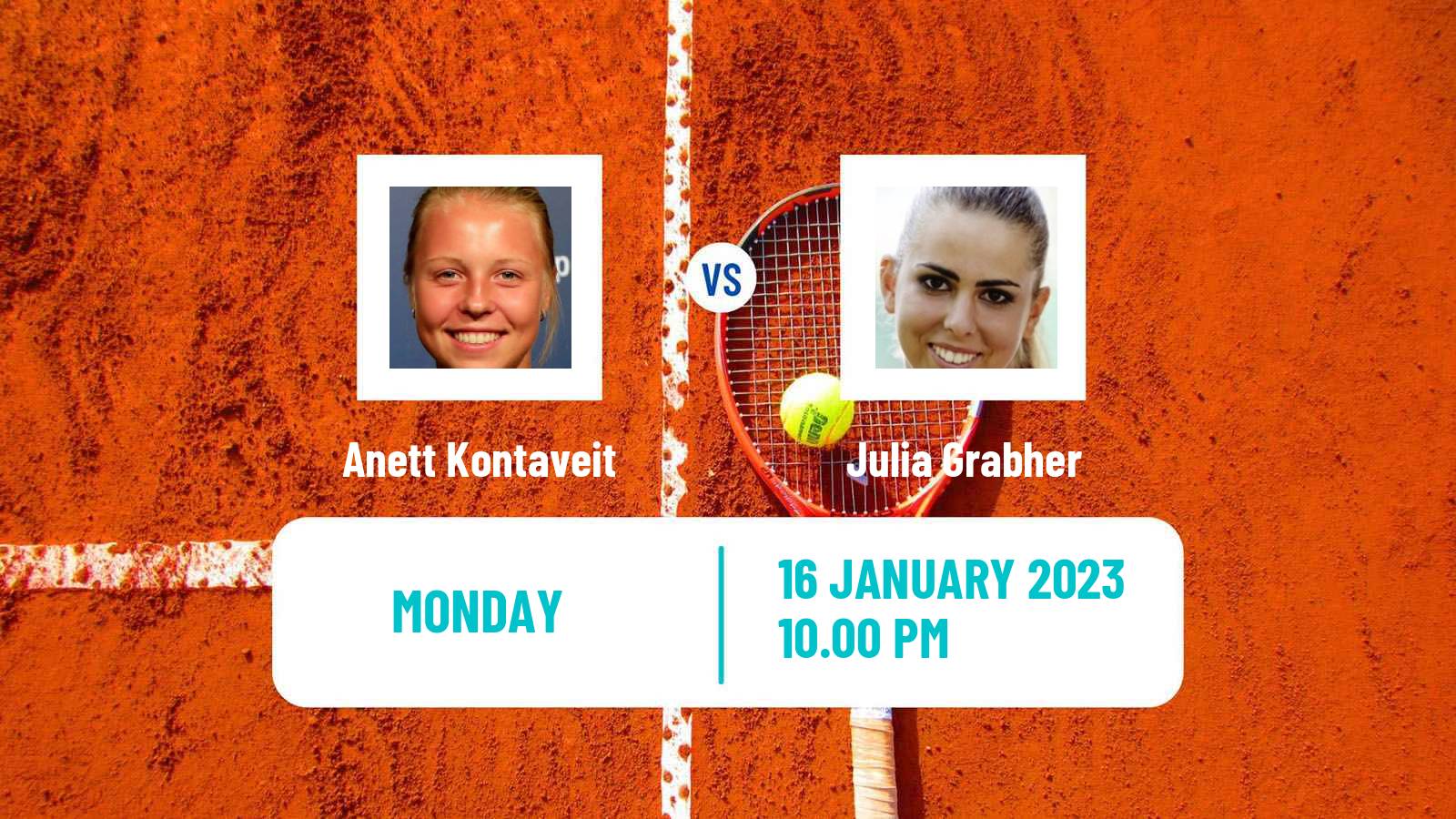 Tennis WTA Australian Open Anett Kontaveit - Julia Grabher