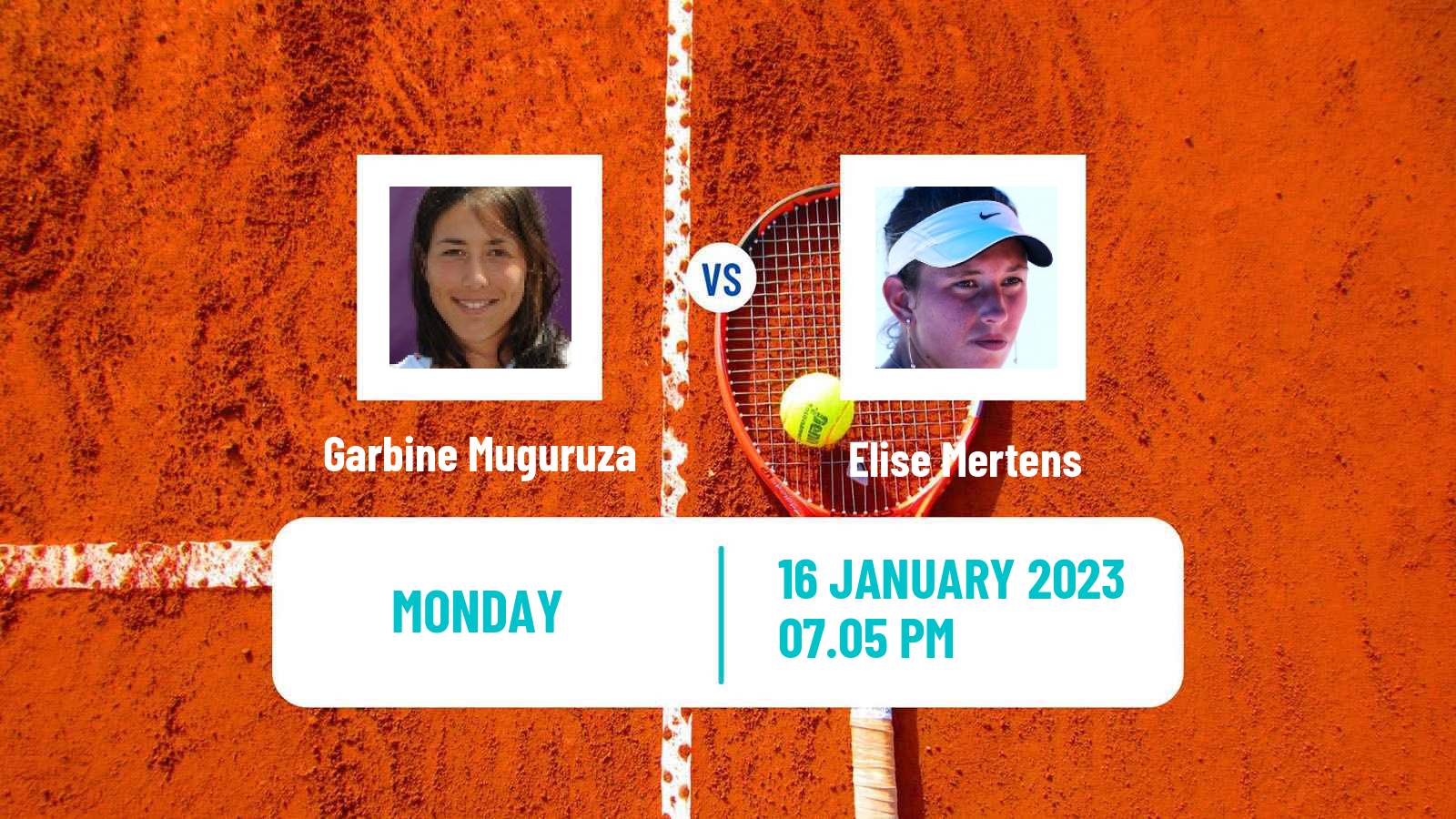 Tennis WTA Australian Open Garbine Muguruza - Elise Mertens