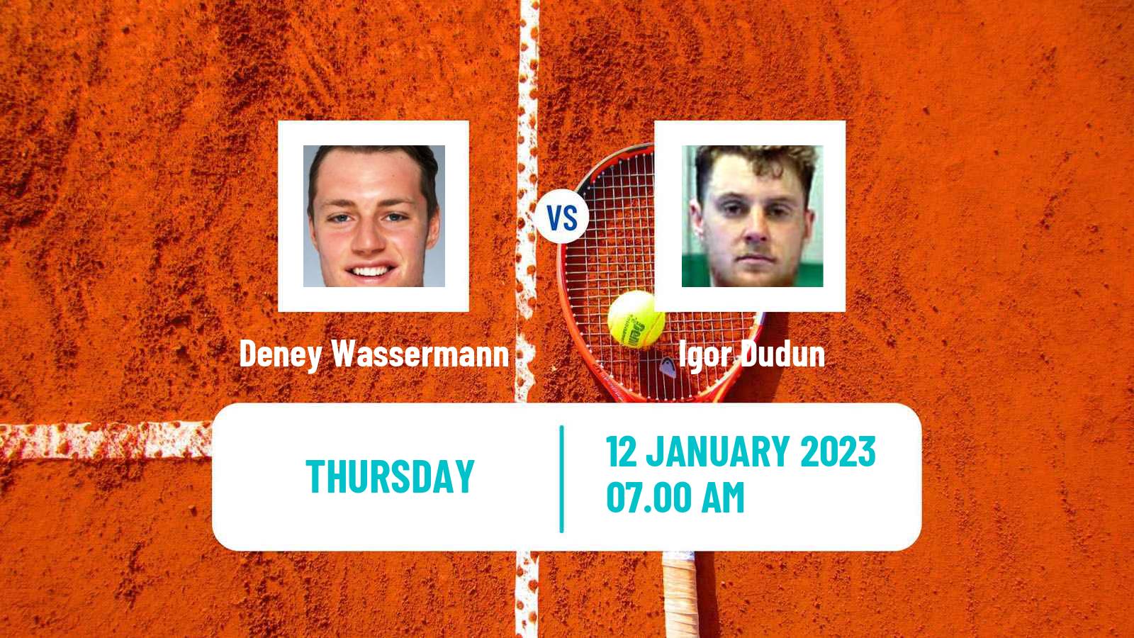 Tennis ITF Tournaments Deney Wassermann - Igor Dudun