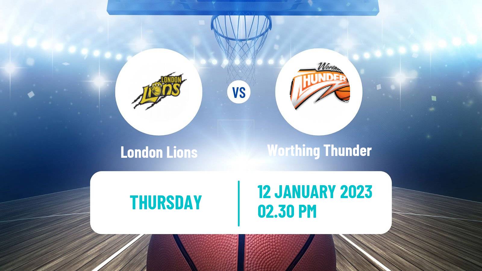 Basketball British Basketball League Trophy London Lions - Worthing Thunder