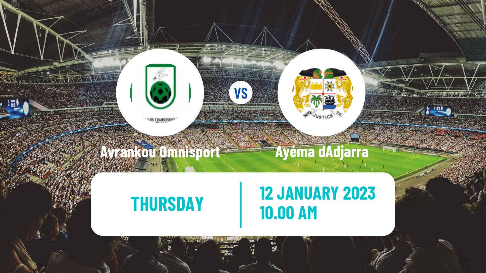 Soccer Benin Ligue 1 Avrankou Omnisport - Ayéma d'Adjarra