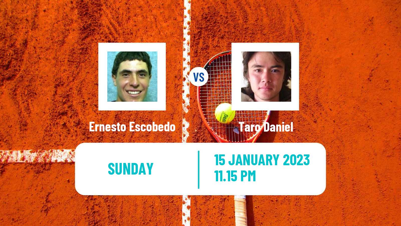 Tennis ATP Australian Open Ernesto Escobedo - Taro Daniel
