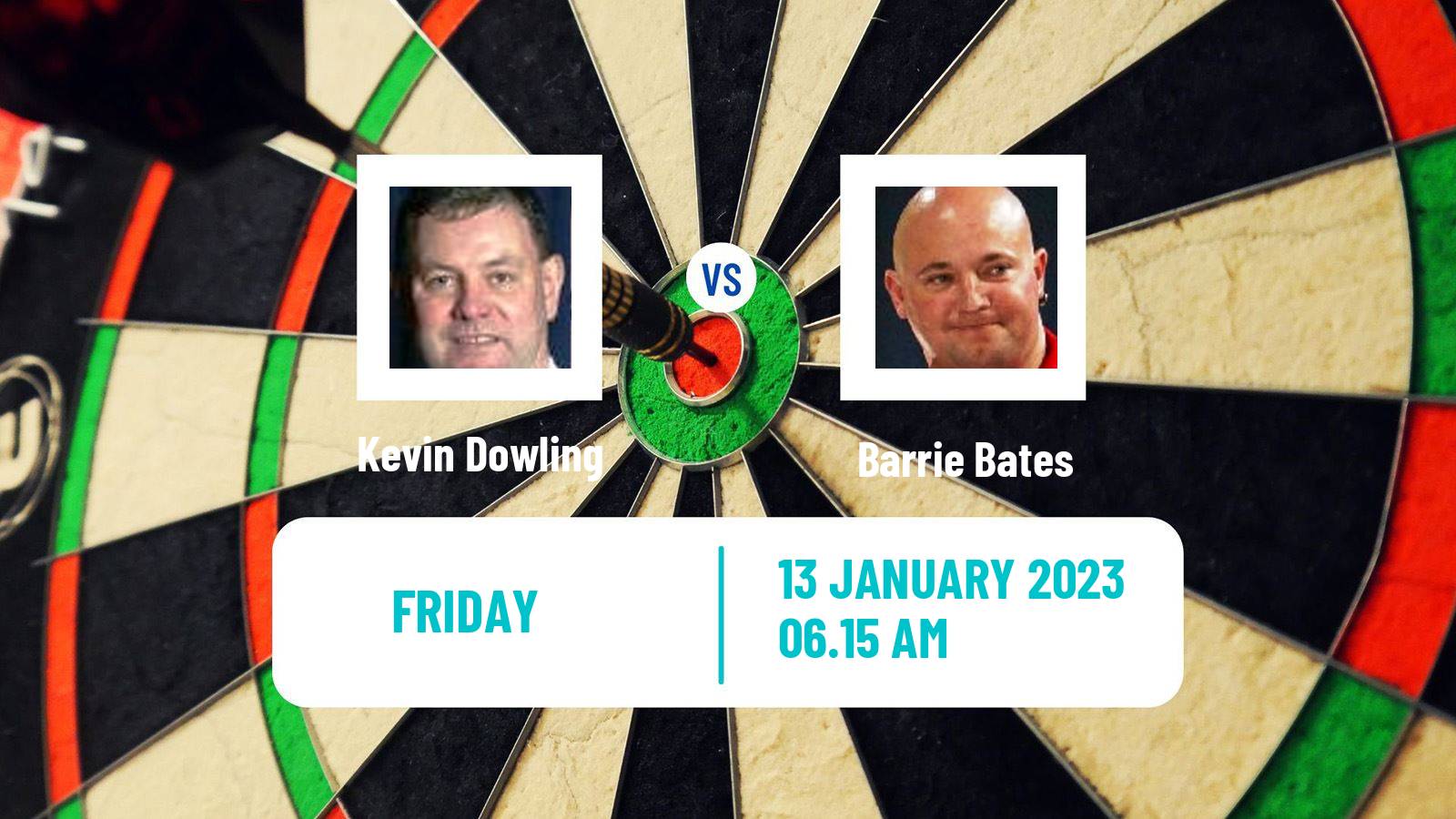 Darts Darts Kevin Dowling - Barrie Bates