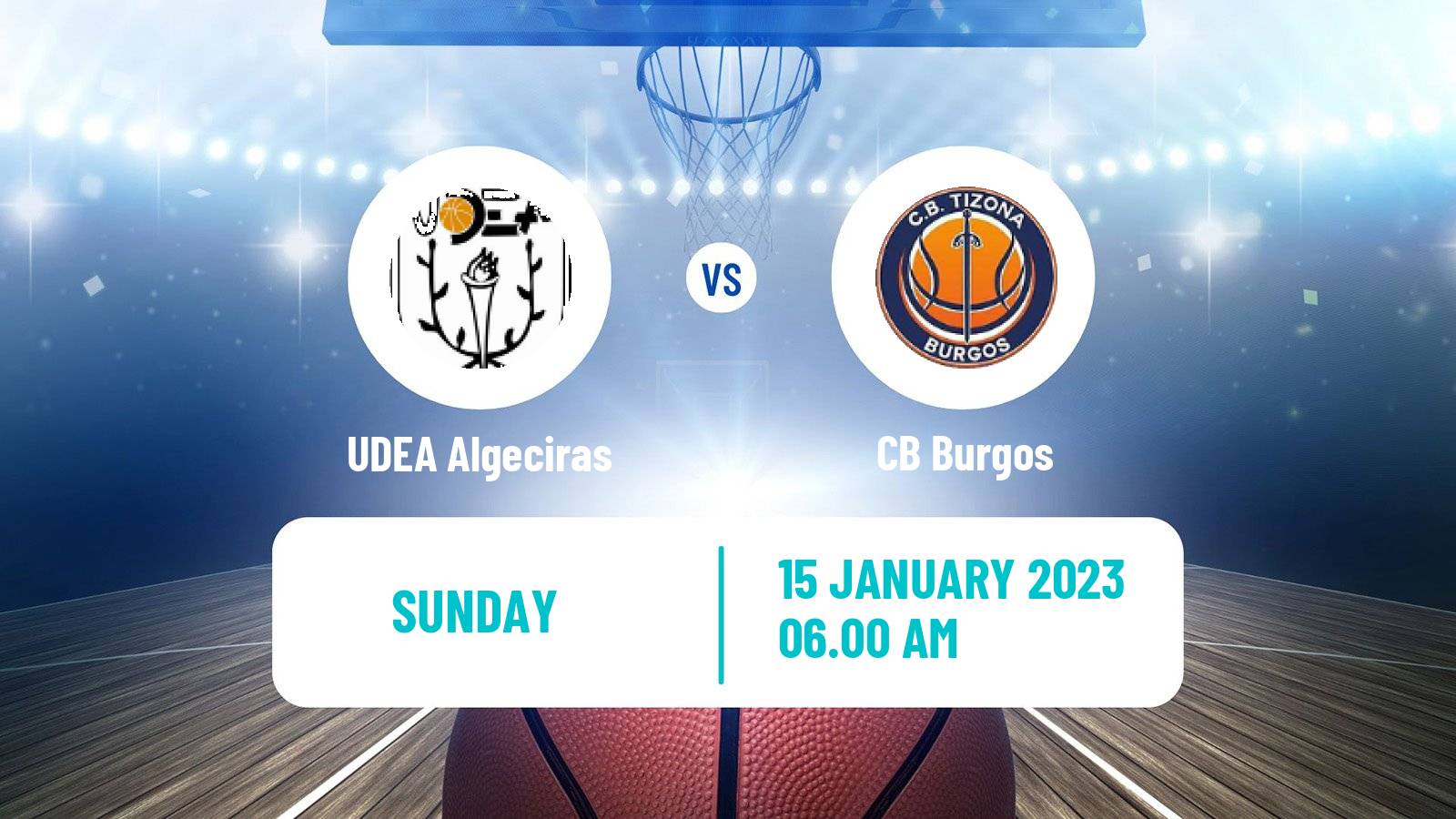 Basketball Spanish LEB Plata UDEA Algeciras - Burgos