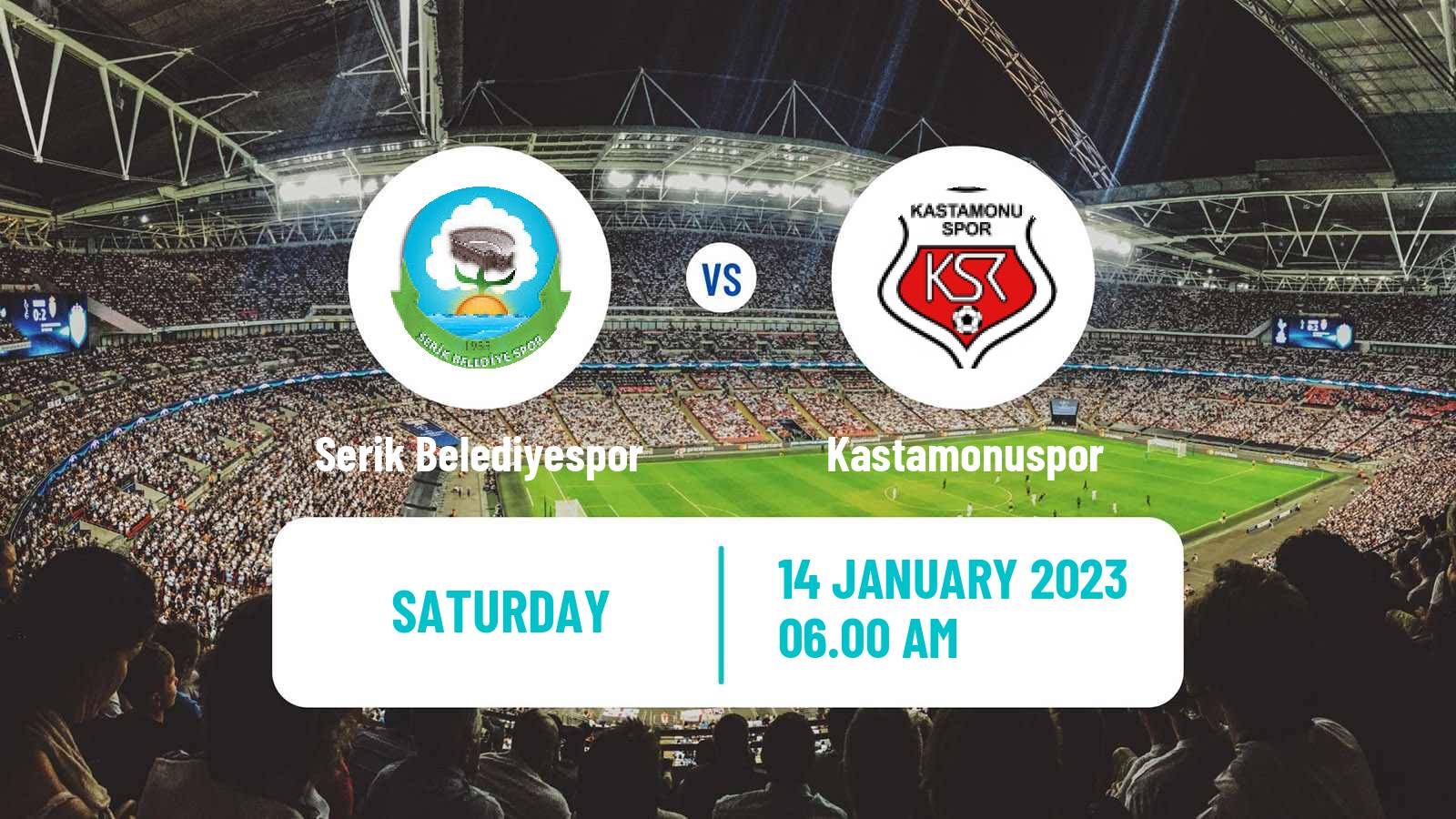 Soccer Turkish Second League Red Group Serik Belediyespor - Kastamonuspor