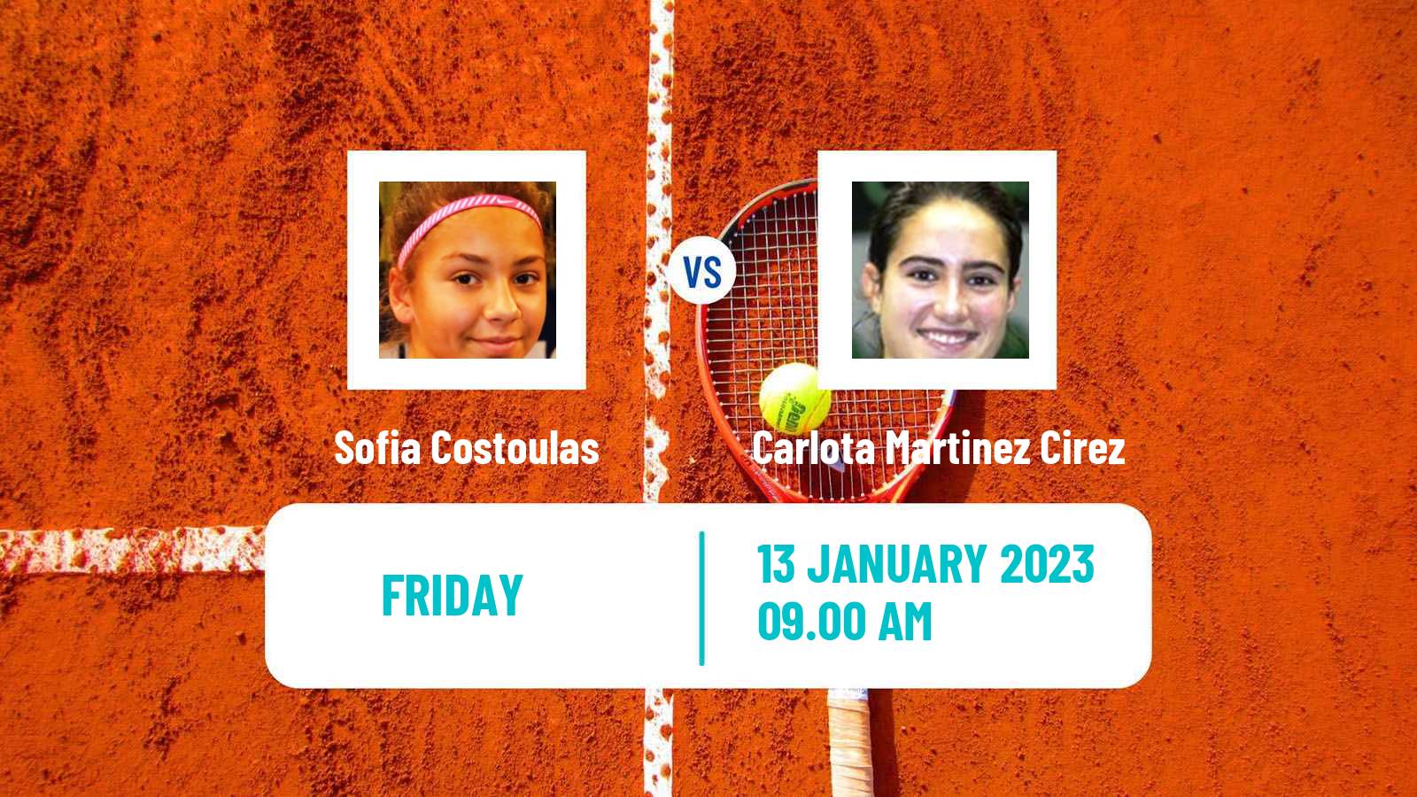 Tennis ITF Tournaments Sofia Costoulas - Carlota Martinez Cirez