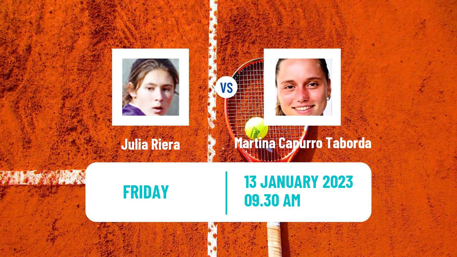 Tennis ITF Tournaments Julia Riera - Martina Capurro Taborda