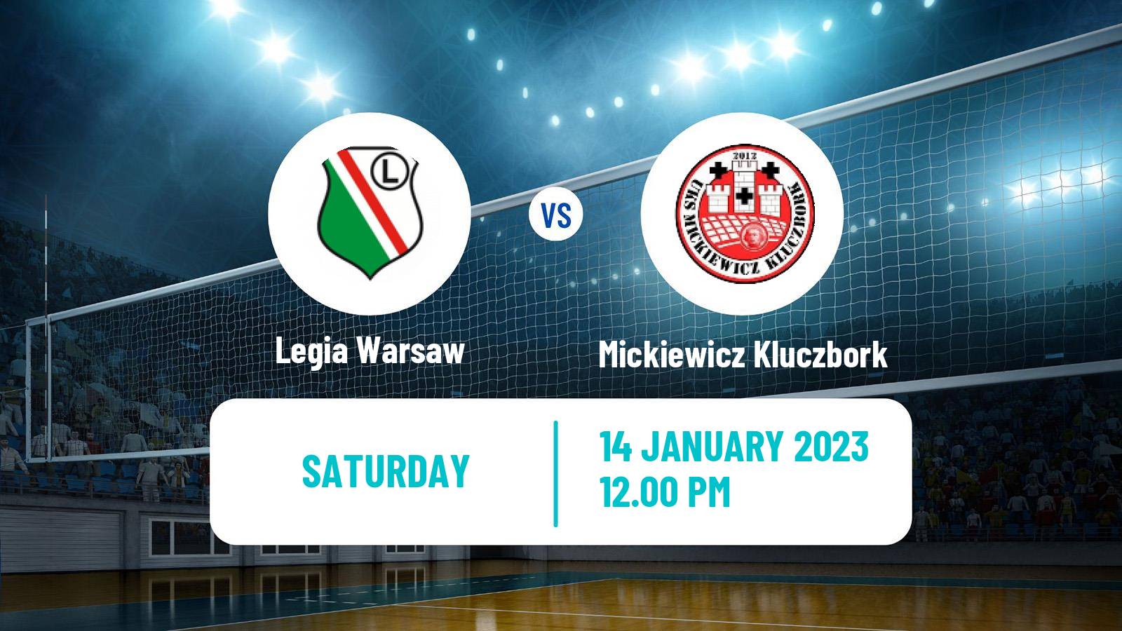 Volleyball Polish I Liga Volleyball Legia Warsaw - Mickiewicz Kluczbork