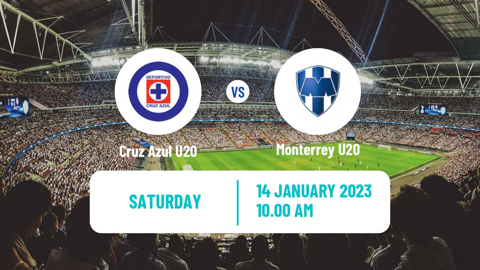 Soccer Mexican Liga MX U20 Cruz Azul U20 - Monterrey U20