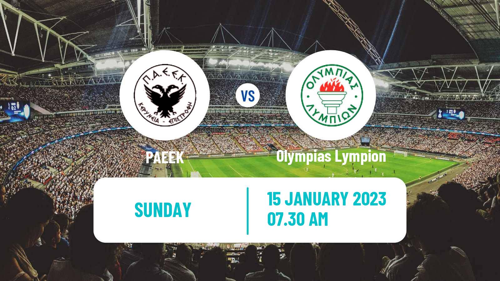 Soccer Cypriot Division 2 PAEEK - Olympias Lympion