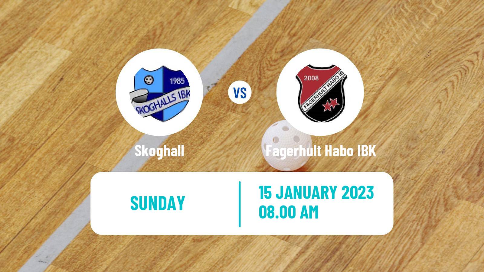 Floorball Swedish Allsvenskan Södra Floorball Skoghall - Fagerhult Habo IBK