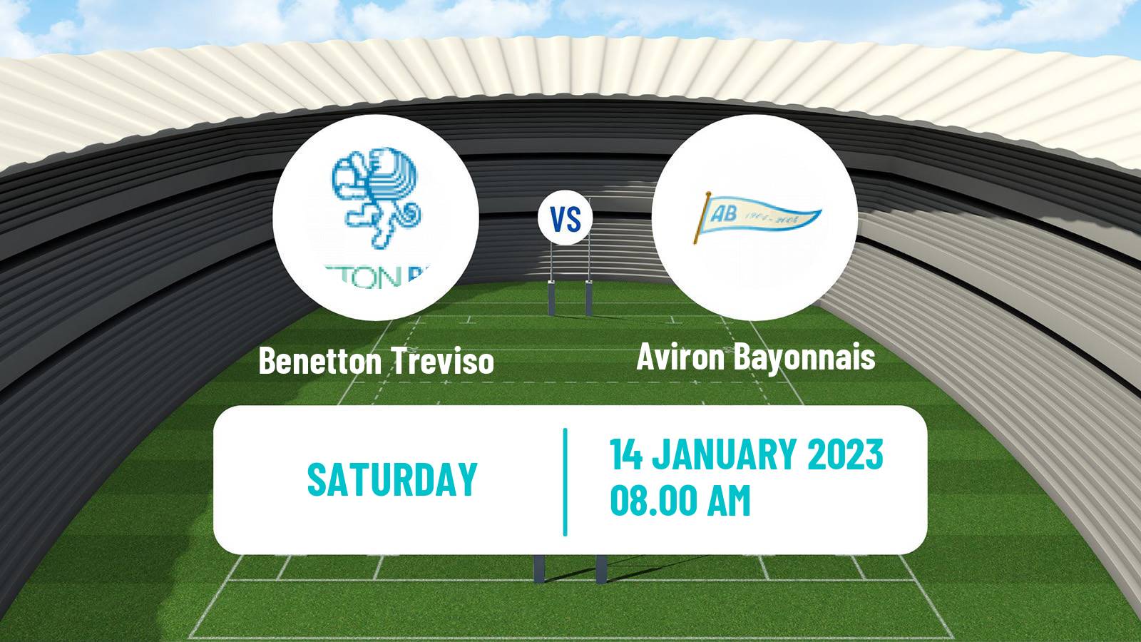 Rugby union Challenge Cup Rugby Benetton Treviso - Aviron Bayonnais