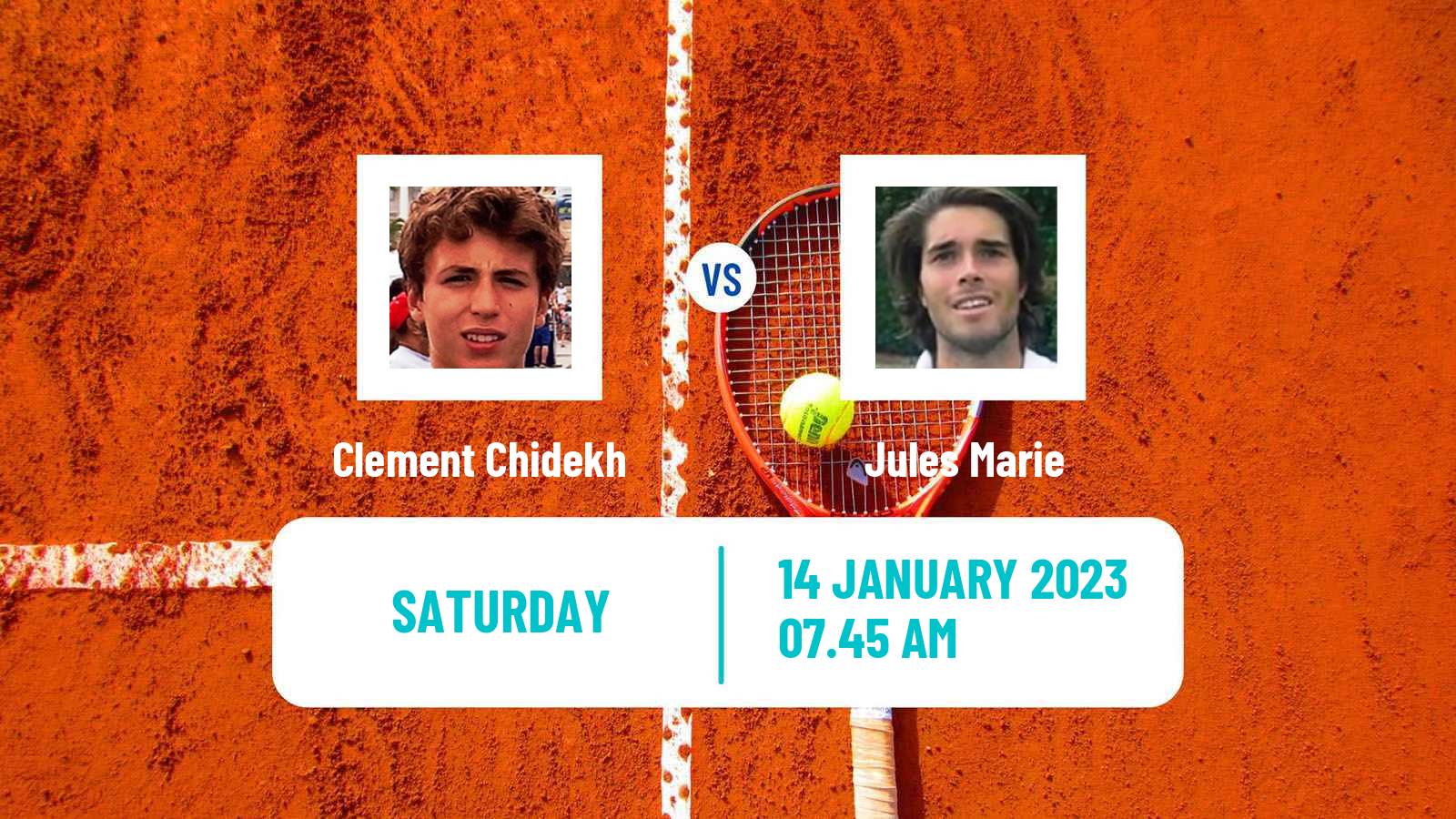 Tennis ITF Tournaments Clement Chidekh - Jules Marie