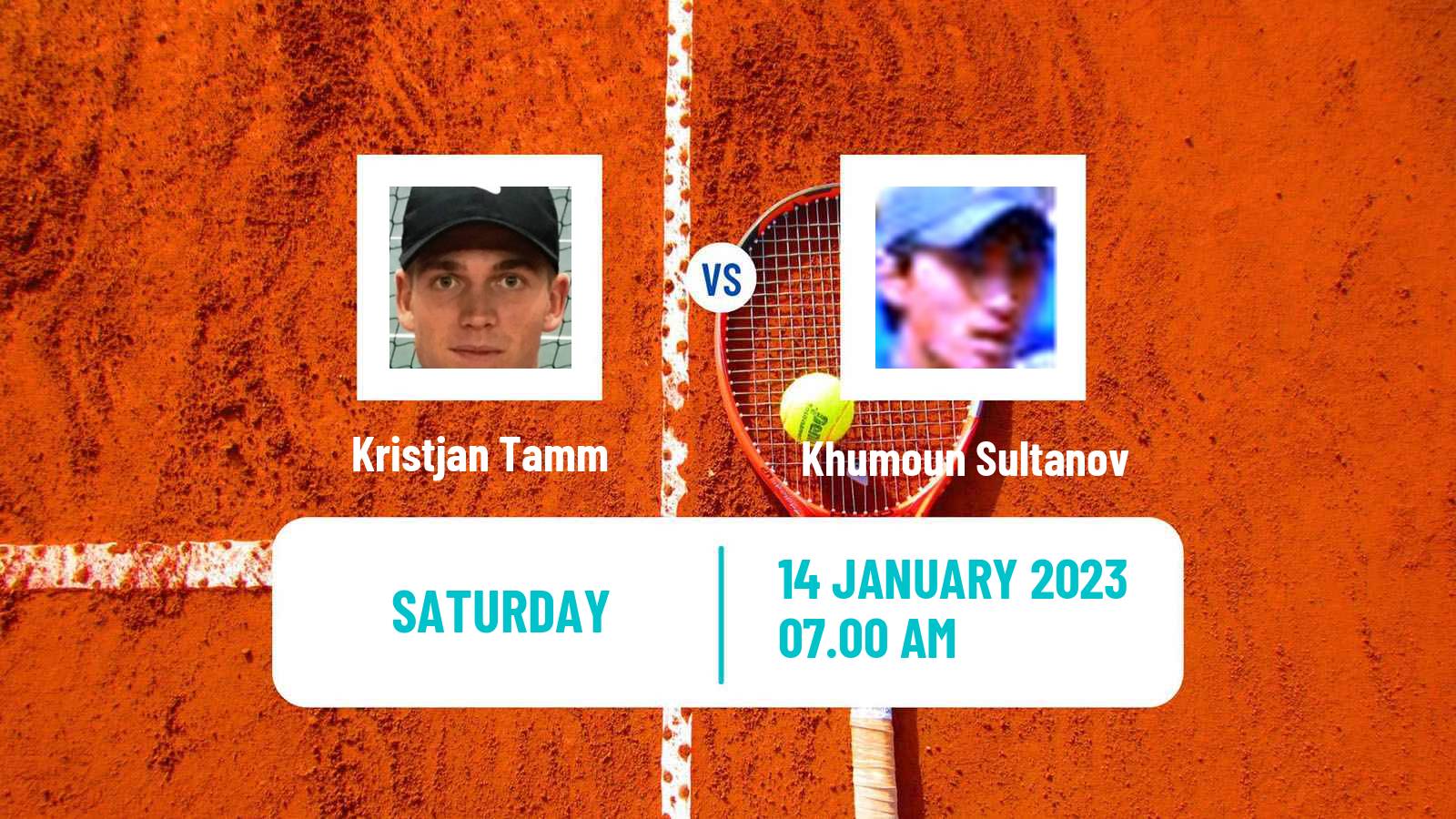 Tennis ITF Tournaments Kristjan Tamm - Khumoun Sultanov
