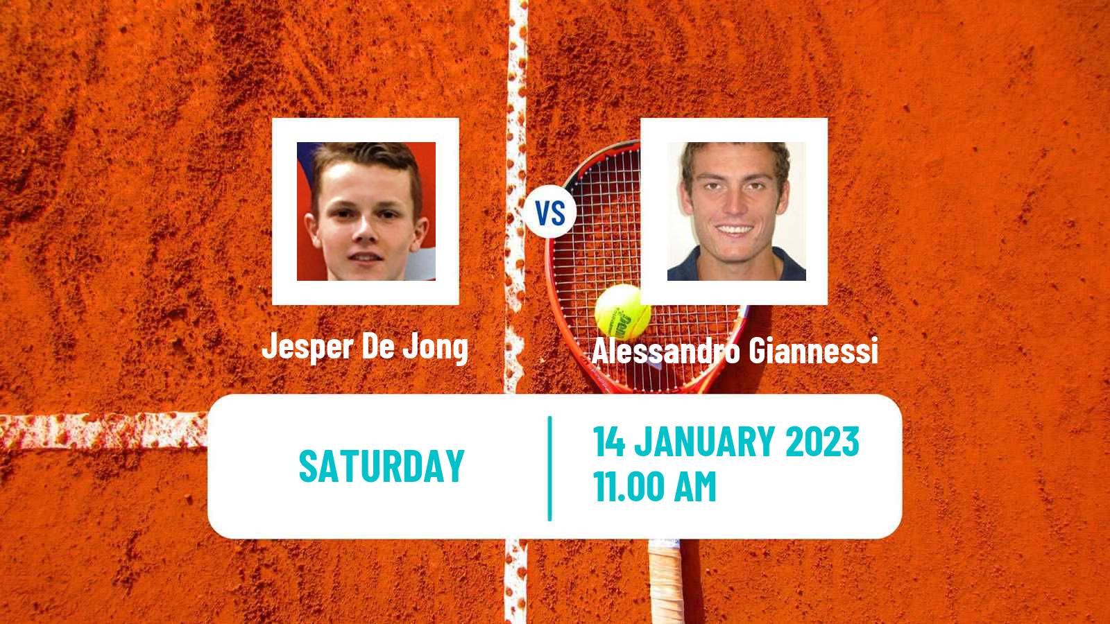 Tennis ATP Challenger Jesper De Jong - Alessandro Giannessi
