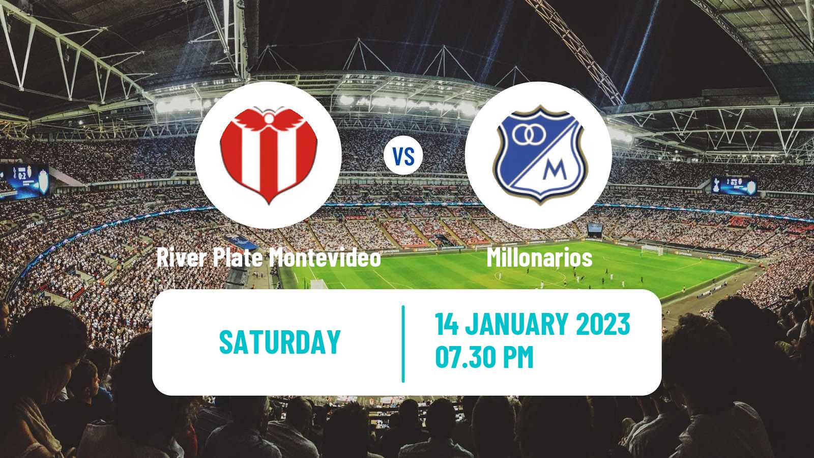 Soccer Club Friendly River Plate Montevideo - Millonarios