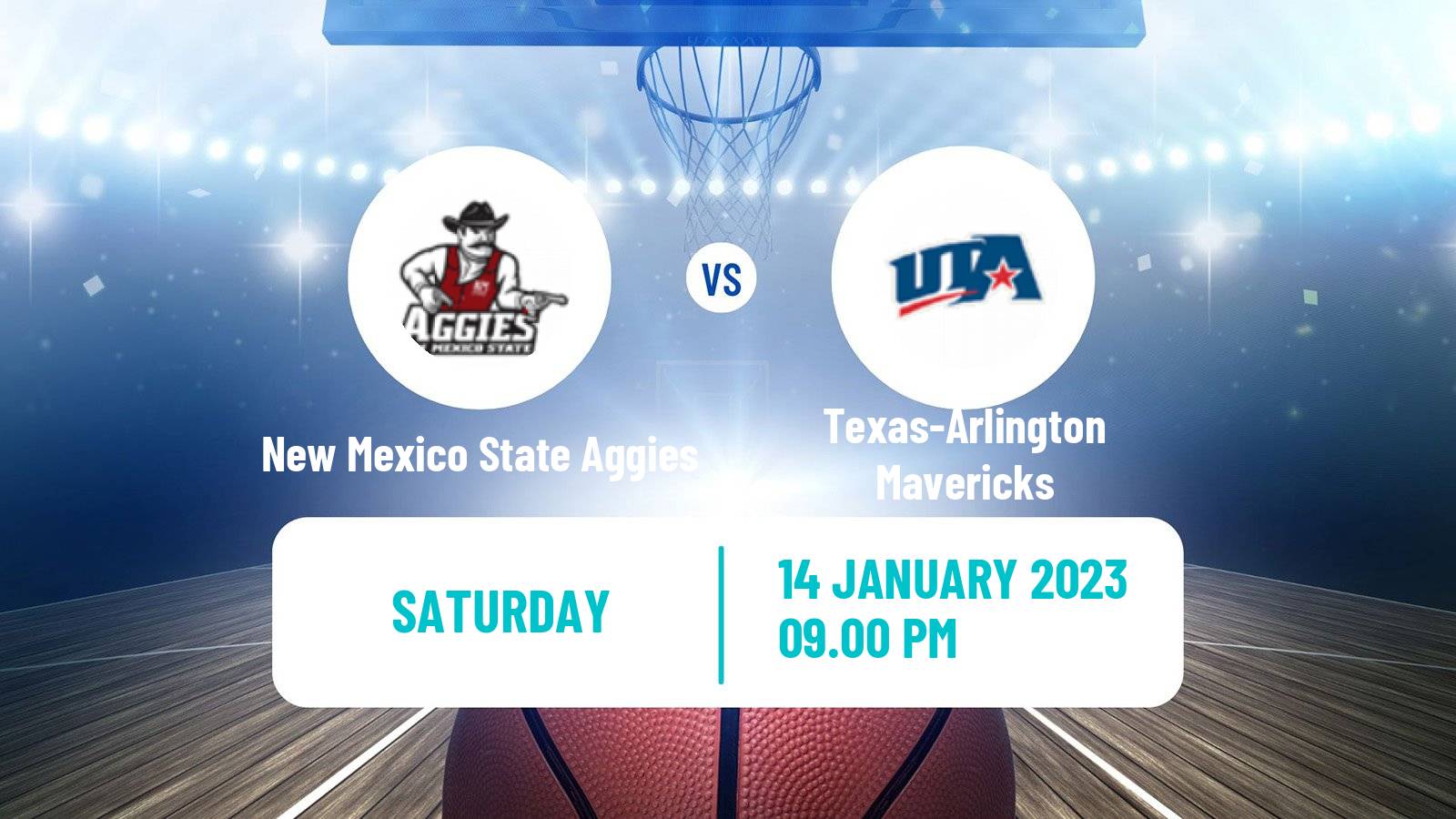 Basketball NCAA College Basketball New Mexico State Aggies - Texas-Arlington Mavericks