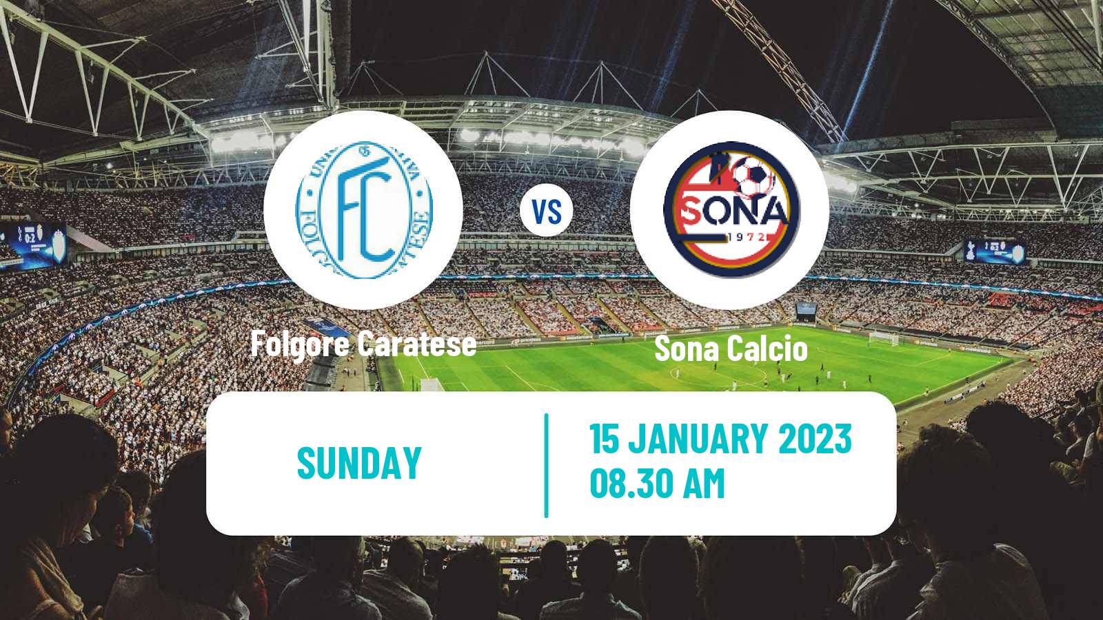 Soccer Italian Serie D - Group B Folgore Caratese - Sona