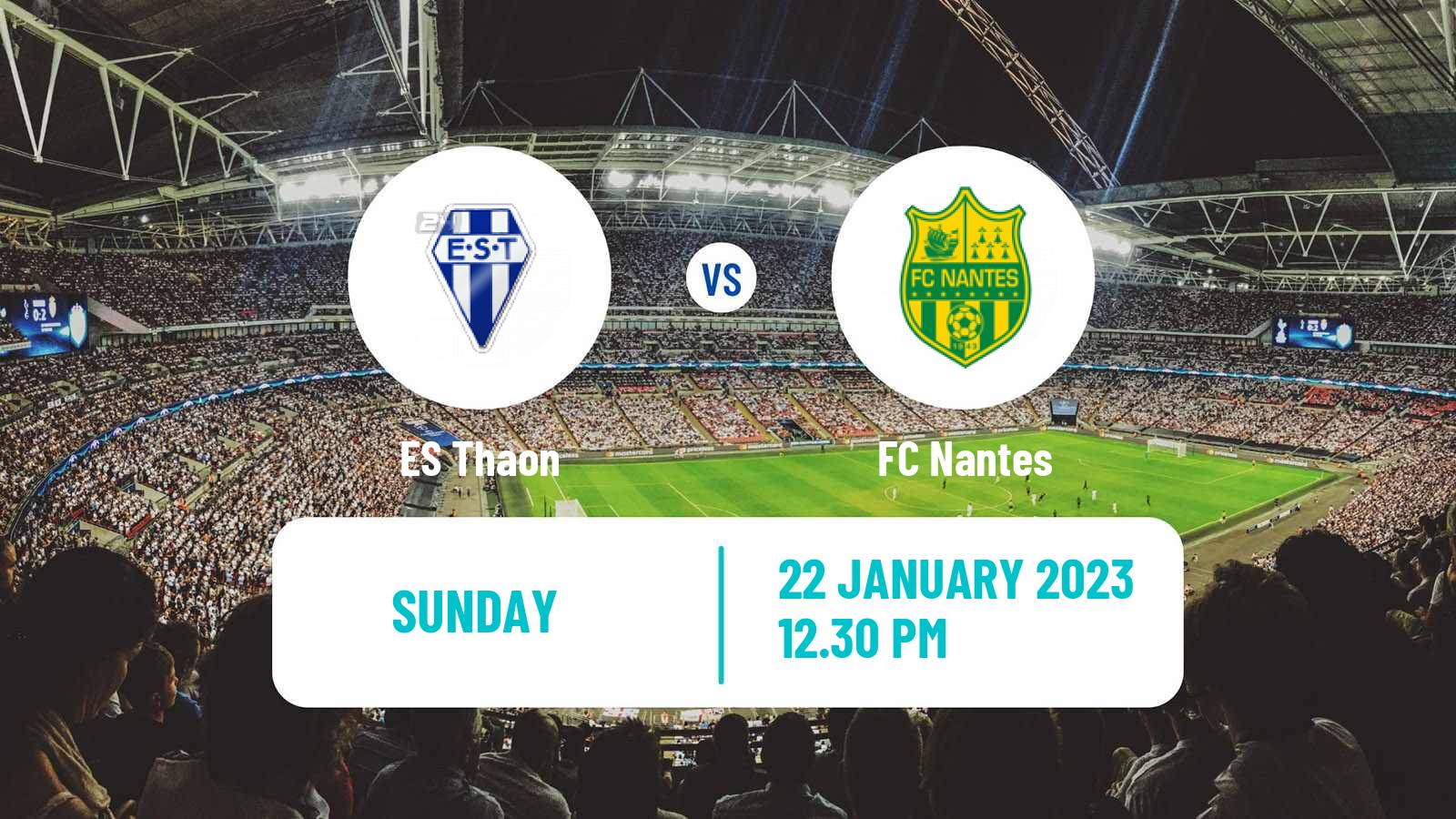 Soccer Coupe De France Thaon - Nantes