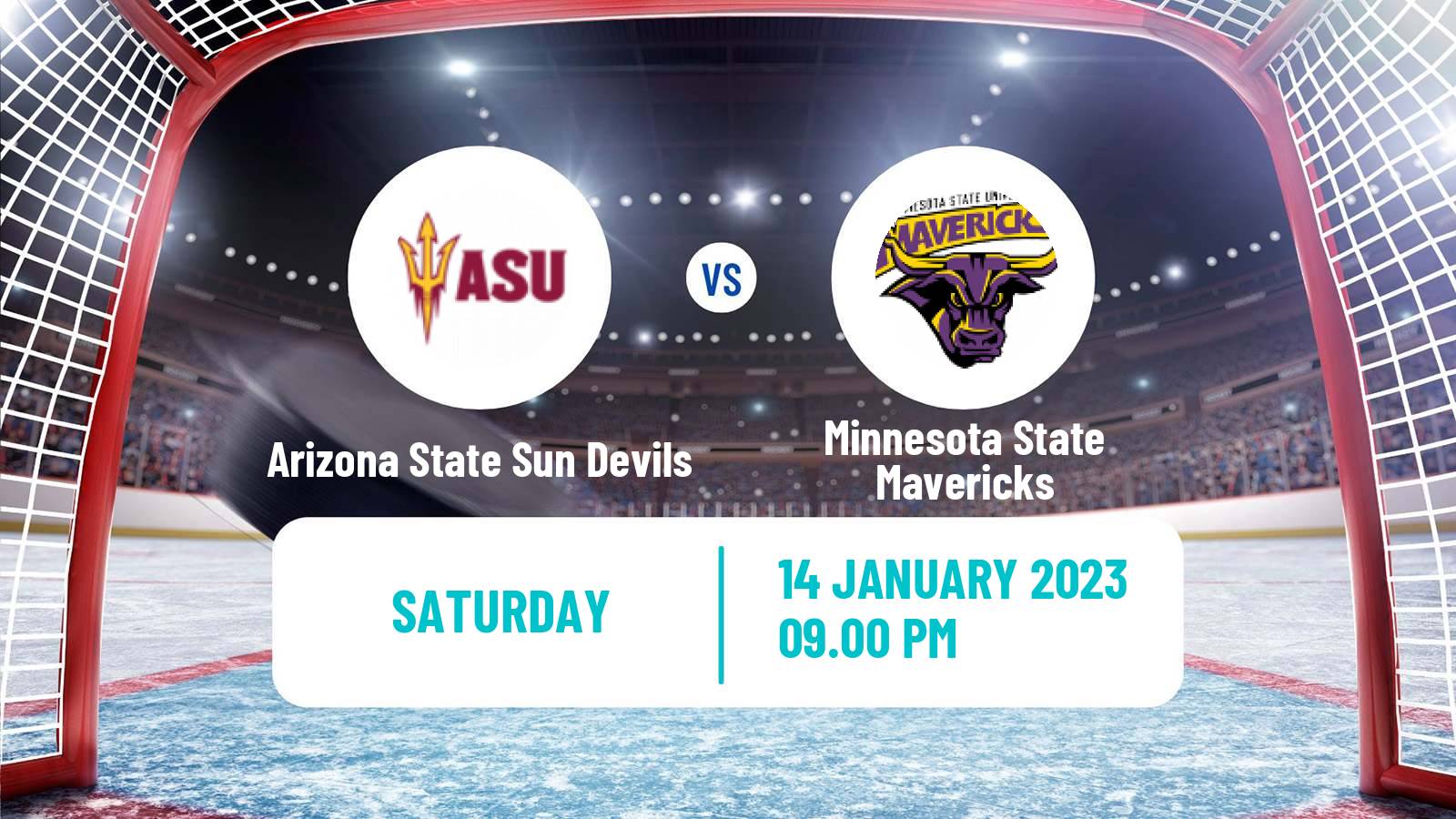 Hockey NCAA Hockey Arizona State Sun Devils - Minnesota State Mavericks