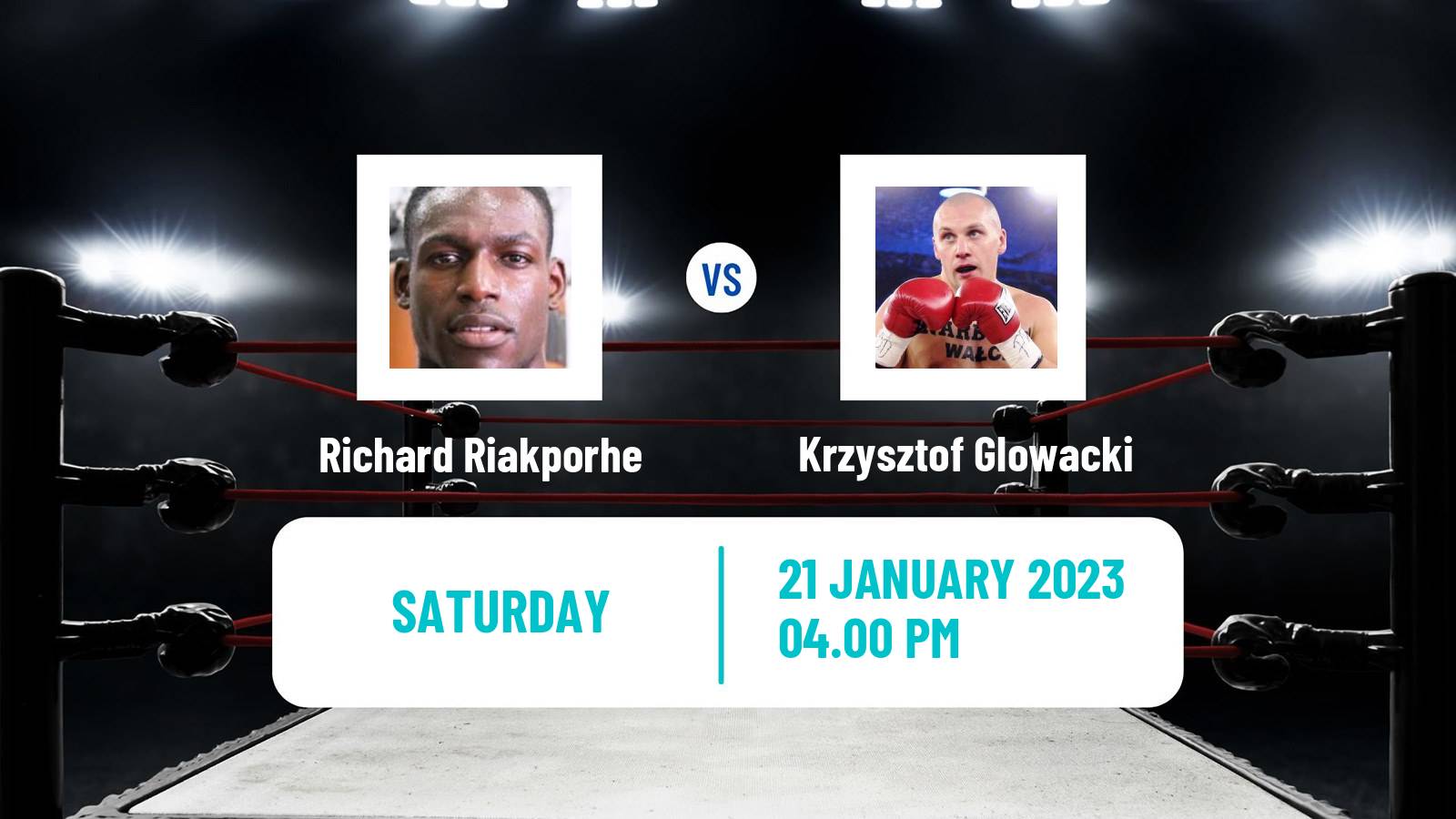 Boxing Boxing Richard Riakporhe - Krzysztof Glowacki