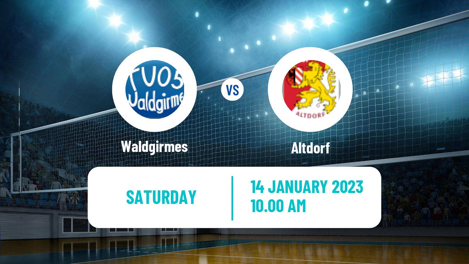 Volleyball German 2 Bundesliga South Volleyball Women Waldgirmes - Altdorf