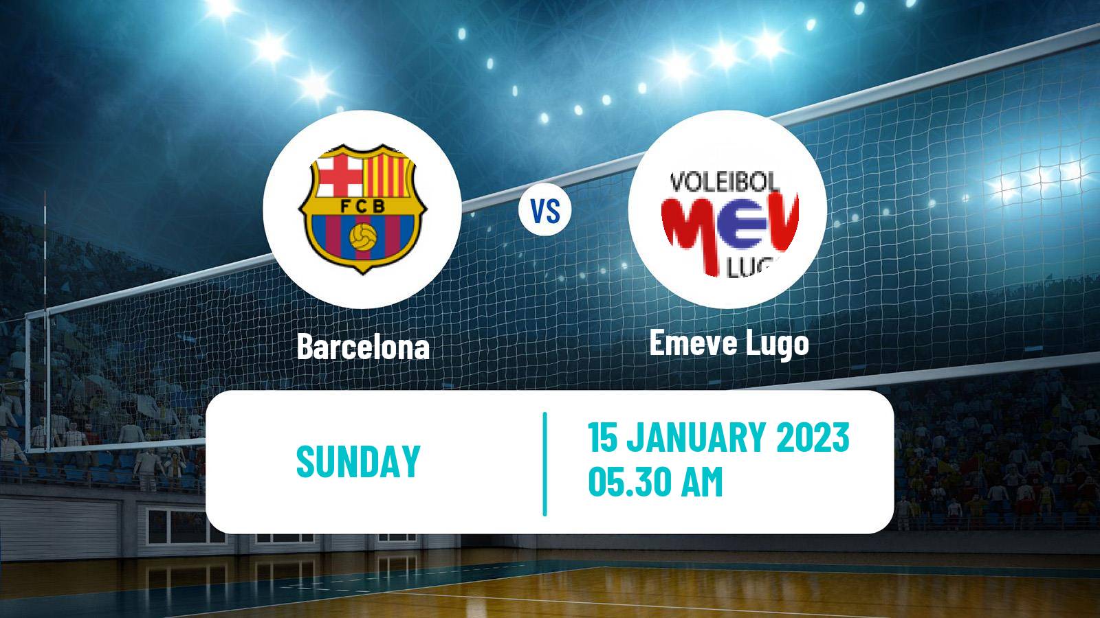 Volleyball Spanish SuperLiga Volleyball Barcelona - Emeve Lugo