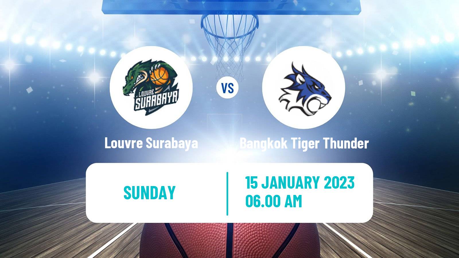 Basketball ASEAN Basketball League Louvre Surabaya - Bangkok Tiger Thunder