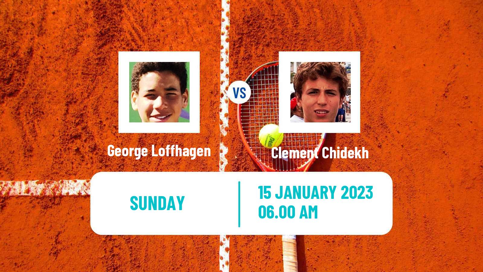 Tennis ITF Tournaments George Loffhagen - Clement Chidekh