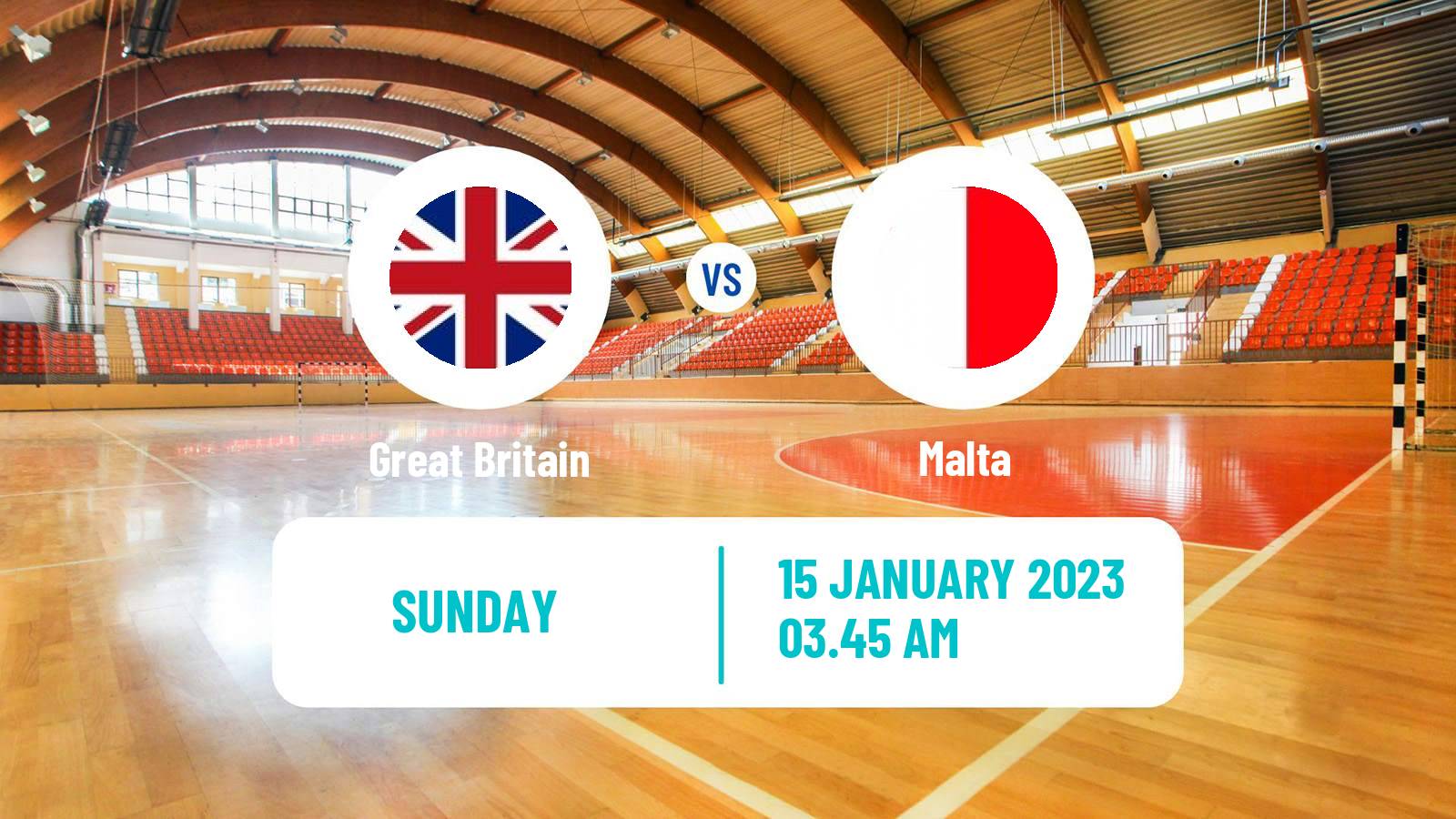 Handball Handball European Championship Great Britain - Malta